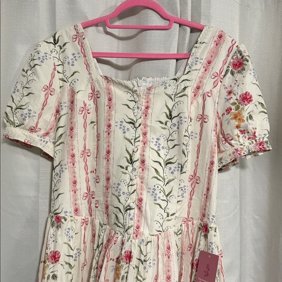 NWT Ivy City Co Maybelle In Floral Stripes Dress - Picture 4 of 6